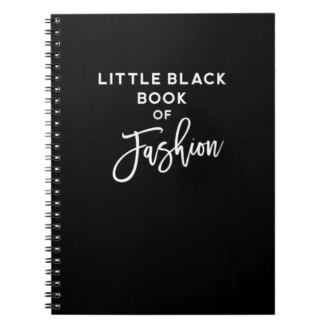 Cuaderno Pequeño libro negro de moda (Frente)