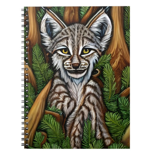 Cuaderno Pequeño Lynx Kitten Adorable (Frente)