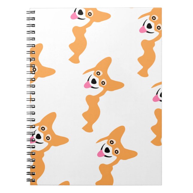 Cuaderno Pequeño modelo lindo del Corgi (Frente)