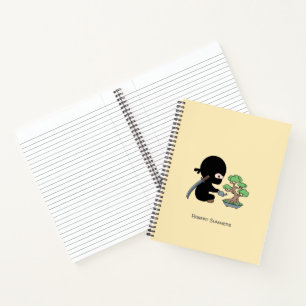 Cuaderno Pequeño nombre personalizado del árbol bonsai de r