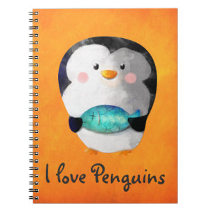 Cuaderno Pequeño pingüino lindo