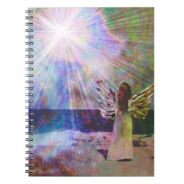 Cuaderno Pequeño portátil Angel Celestial Magical Beach