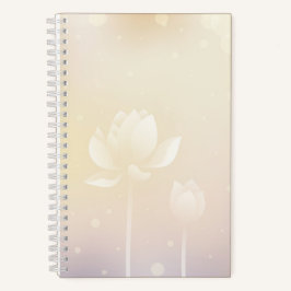 Cuaderno Pequeño portátil elegante de Lotus Hardcover