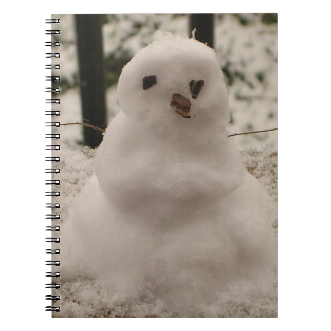 Cuaderno Pequeño portátil Snowman (Frente)