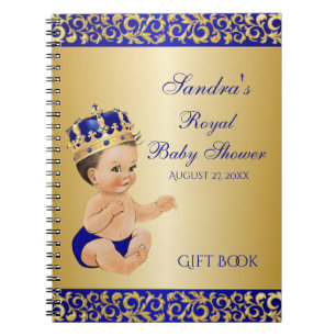 Cuaderno Pequeño Príncipe Regalo Invitado Azul Real Dorado