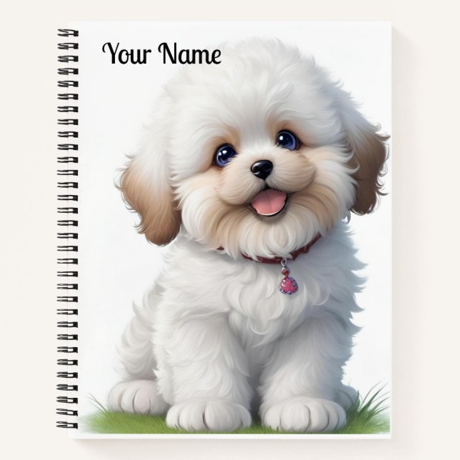 Cuaderno Pequeño Shih Tzu Cuppy Perro Lover (Anverso)