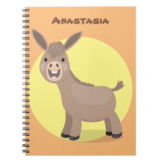 Cuaderno Pequeño y feliz ilustracion de personalizado de bu (Frente)