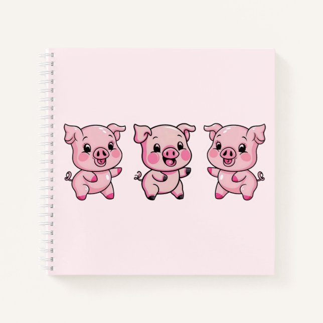 Cuaderno Pequeño y lindo Lechón (Anverso)