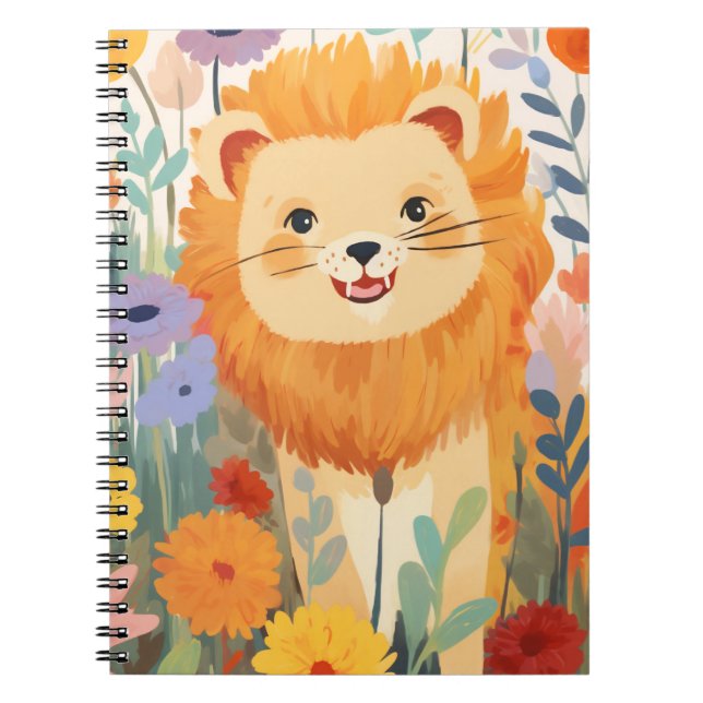 Cuaderno Pequeño y lindo león (Frente)