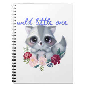 Cuaderno Pequeño y salvaje equipo portátil de un mapache