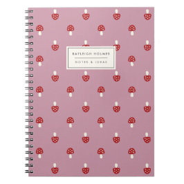 Cuaderno Pequeños champiñones (rosado)