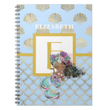 Pequeños Chicas Monograma de escalas azules de sir