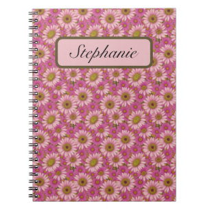 Cuaderno Pequeños dialectos rosados y blancos personalizado