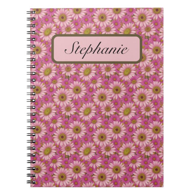 Cuaderno Pequeños dialectos rosados y blancos personalizado (Frente)