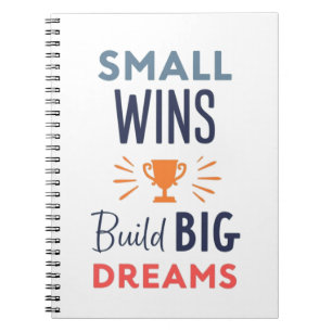 Cuaderno Pequeños Logros Construyen Grandes Sueños