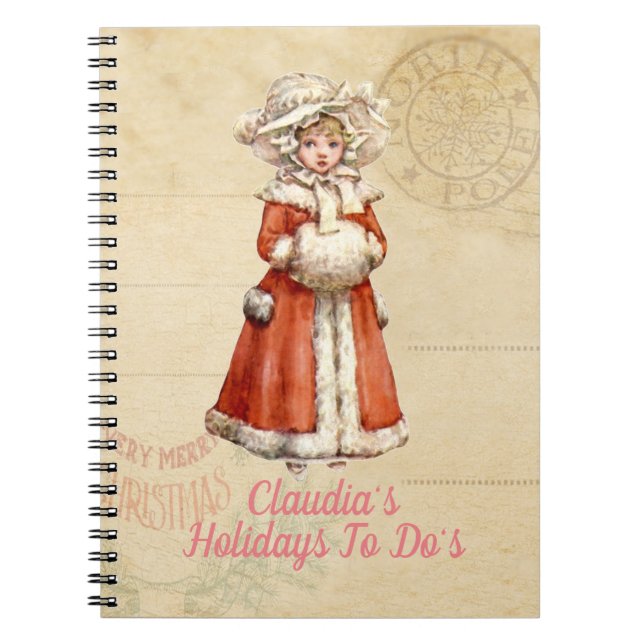 Cuaderno Pequeños Navidades Personalizados de Caroleros de  (Frente)