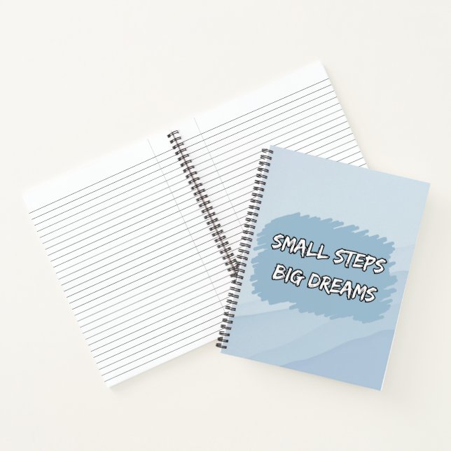 Cuaderno Pequeños Pasos, Grandes Sueños | Motivacional (Interior)