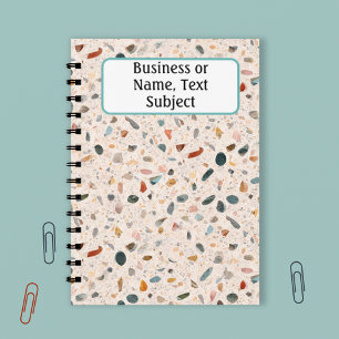 Cuaderno Pequeños y coloridos Chips y Patrón Terrazzo Espec