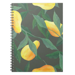 Cuaderno Peras acuarelas, hojas: sin costuras botánicas.