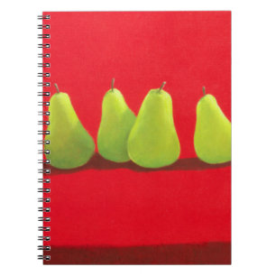 Cuaderno Peras en el paño rojo