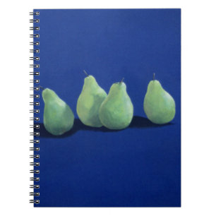 Cuaderno Peras en un paño azul