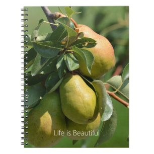 Cuaderno Peras Fruta (mi fotografía)