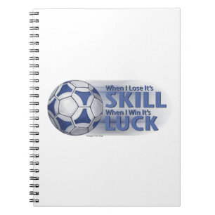 Cuaderno Perder Habilidad Ganar Luck Futbal
