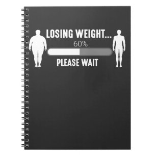 Cuaderno Pérdida de peso Motivación de la dieta de fitnes