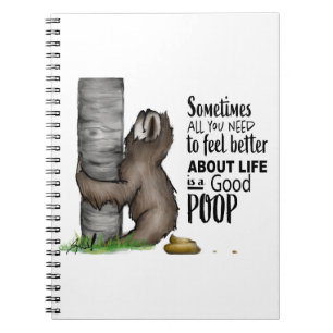 Cuaderno pereza pooping