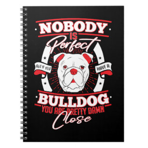 Cuaderno Perfección de Bulldog Amor Perro