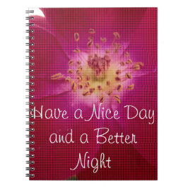 Cuaderno Perfección Petal: arte de patrón Petal Rosa contro