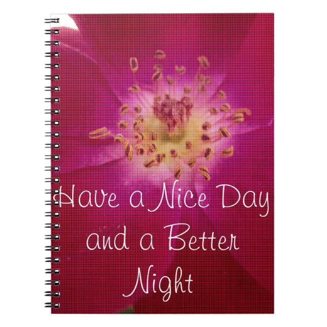 Cuaderno Perfección Petal: arte de patrón Petal Rosa contro (Frente)