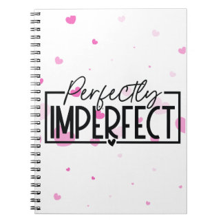 Cuaderno Perfectamente imperfecto con fondo cardíaco