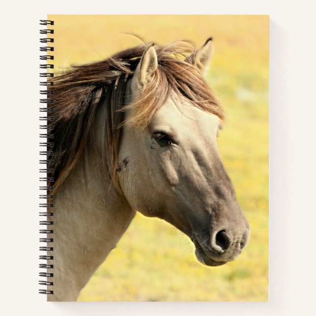 Cuaderno Perfil de caballo beige (Anverso)