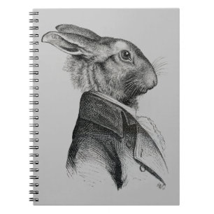 Cuaderno Perfil de retrato de conejo
