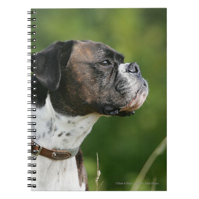 Cuaderno Perfil del perro del boxeador (Frente)