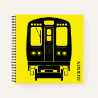 Perfil "L" de Chicago Negro sobre fondo amarillo