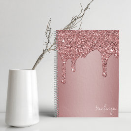 Cuaderno Perforaciones de Purpurina de espuma de oro Rosa G