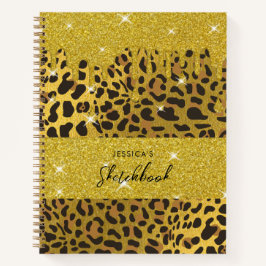 Cuaderno Perforaciones de Purpurina de Relieve metalizado d