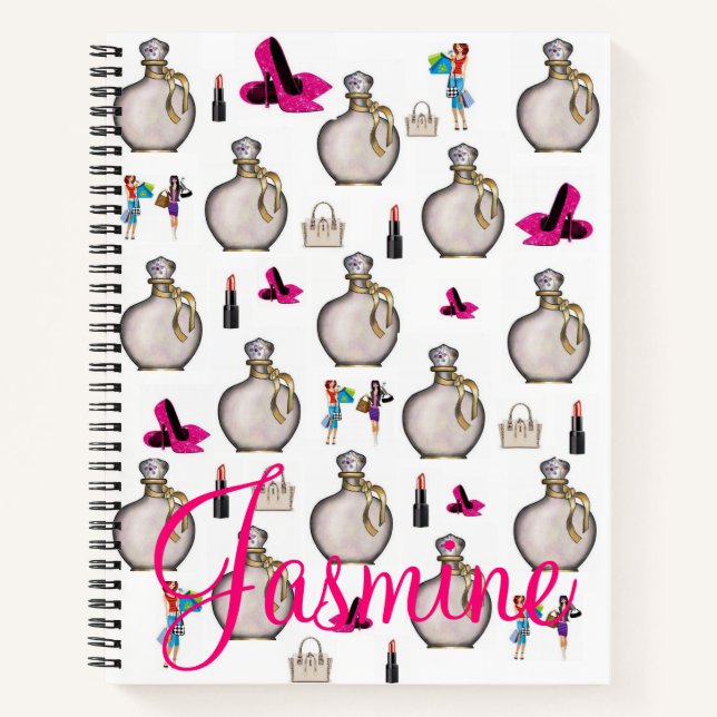 Cuaderno Perfume de bloc de notas en espiral (Anverso)