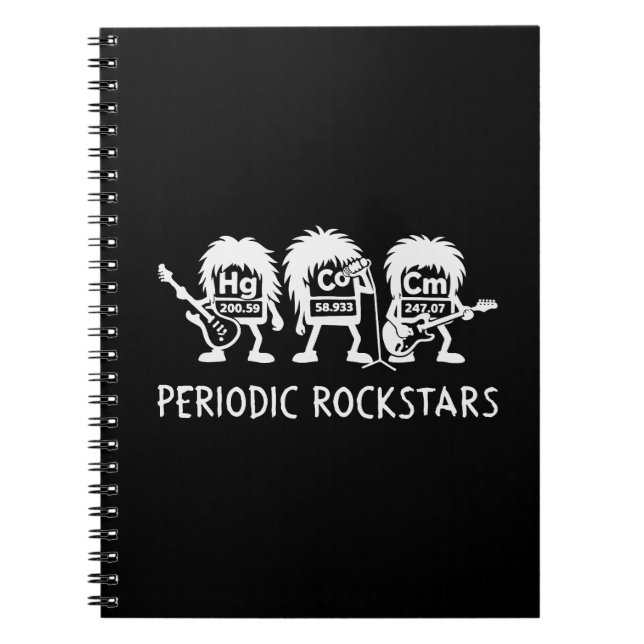 Cuaderno Periodic Rockstars Chemistry Humor (Frente)