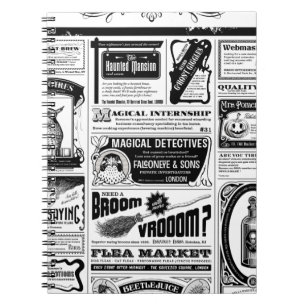 Cuaderno periódico espeluznante
