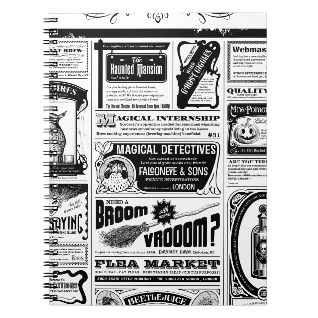 Cuaderno periódico espeluznante (Frente)