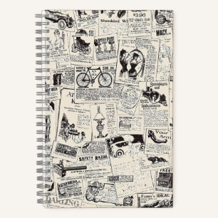 Cuaderno Periódico Vintage