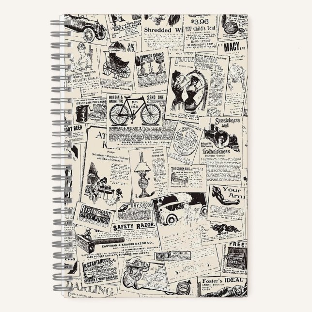 Cuaderno Periódico Vintage (Anverso)