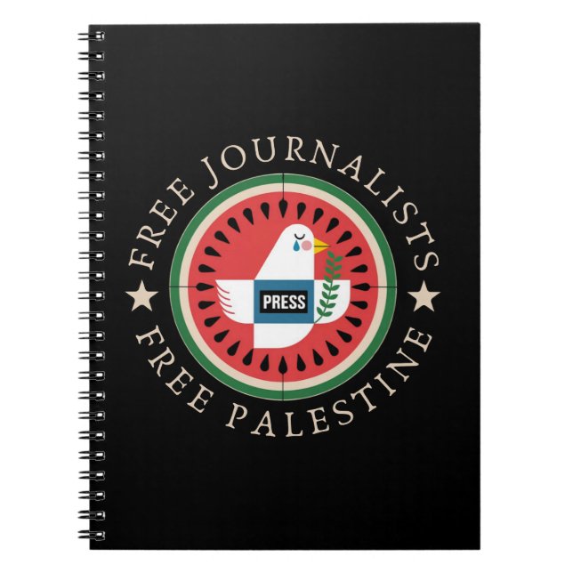 Cuaderno Periodistas Libres Palestina Libre (Frente)