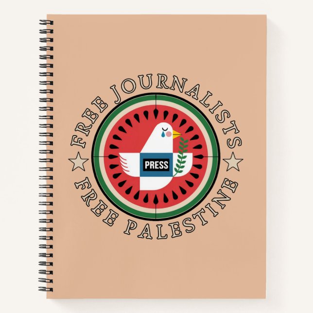 Cuaderno Periodistas Libres Palestina Libre (Anverso)