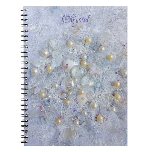 Cuaderno Perla blanca y concha (Frente)