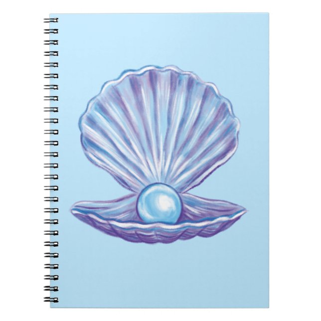 Cuaderno Perla del océano (azul) (Frente)