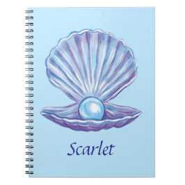 Cuaderno Perla del Océano personalizable (azul)